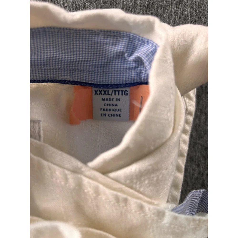 Tommy Bahama Ebroidered‎ Linen 3xl Long Live Island Life